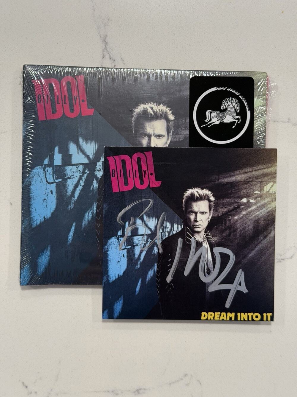 BILLY IDOL Dream Into It CD w/ SIGNED Autographed Art Card IN HAND #4
